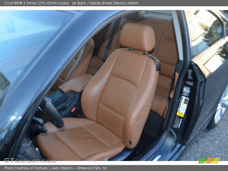Jet Black / Saddle Brown Dakota Leather 2010 BMW 3 Series 335i xDrive Coupe