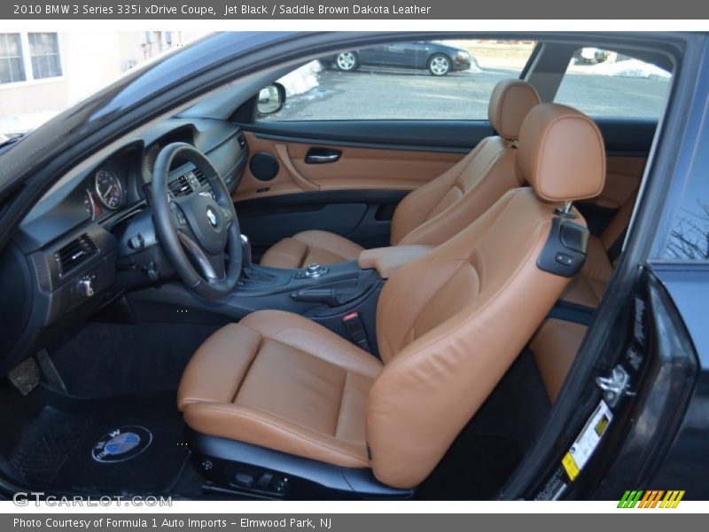 Jet Black / Saddle Brown Dakota Leather 2010 BMW 3 Series 335i xDrive Coupe
