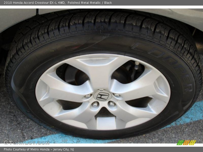 Polished Metal Metallic / Black 2010 Honda Accord Crosstour EX-L 4WD