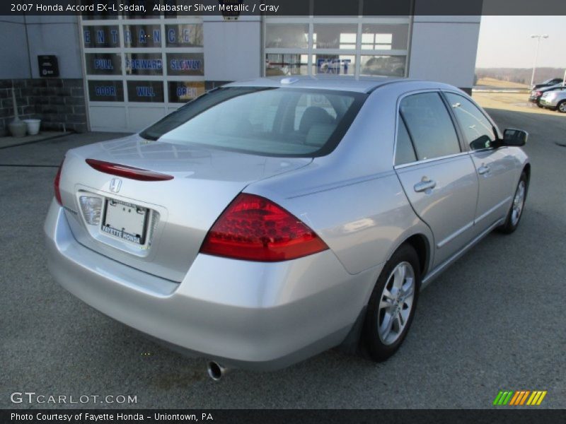 Alabaster Silver Metallic / Gray 2007 Honda Accord EX-L Sedan