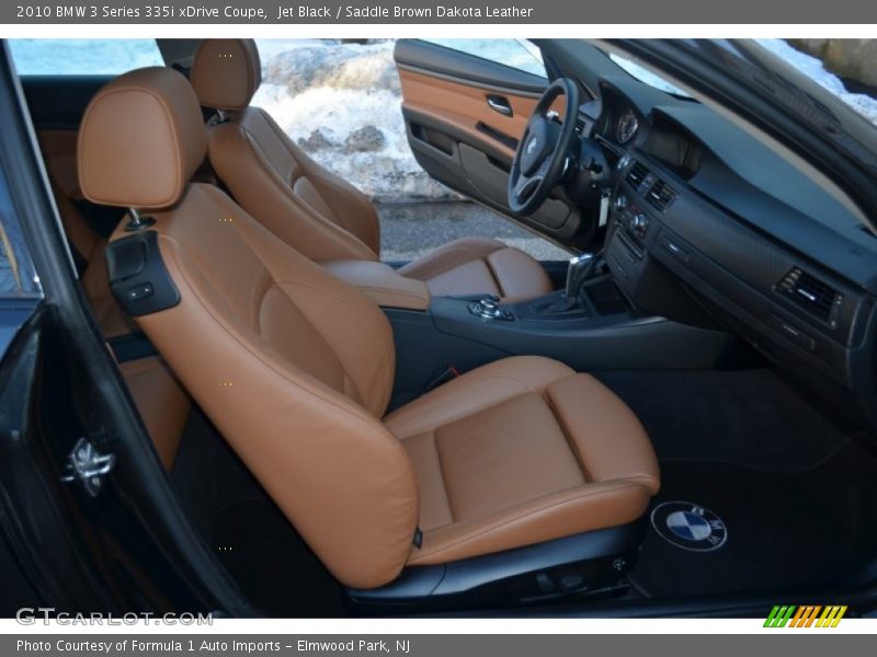 Jet Black / Saddle Brown Dakota Leather 2010 BMW 3 Series 335i xDrive Coupe