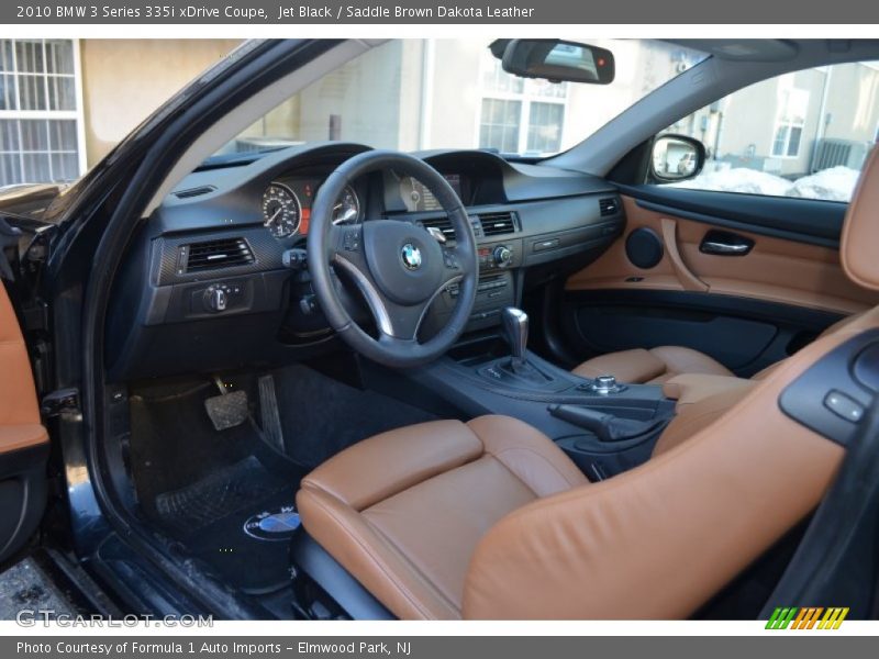 Jet Black / Saddle Brown Dakota Leather 2010 BMW 3 Series 335i xDrive Coupe