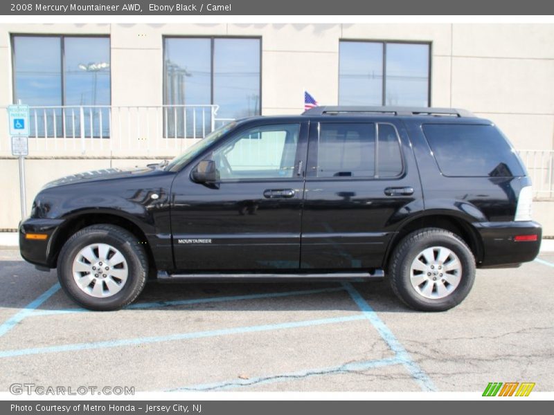 Ebony Black / Camel 2008 Mercury Mountaineer AWD