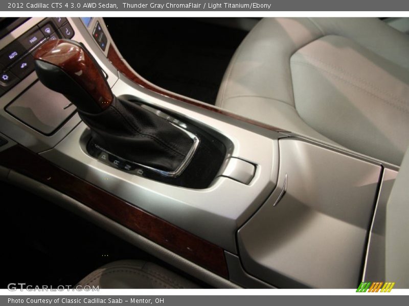 Thunder Gray ChromaFlair / Light Titanium/Ebony 2012 Cadillac CTS 4 3.0 AWD Sedan