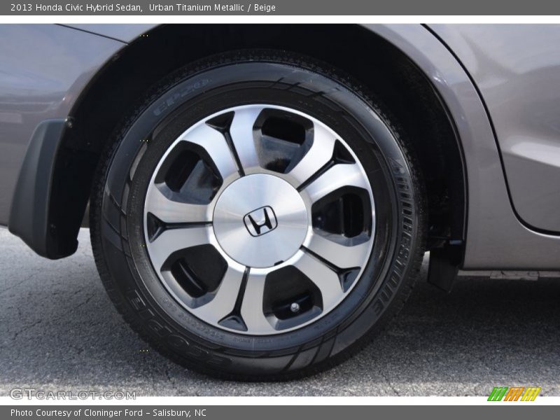 Urban Titanium Metallic / Beige 2013 Honda Civic Hybrid Sedan