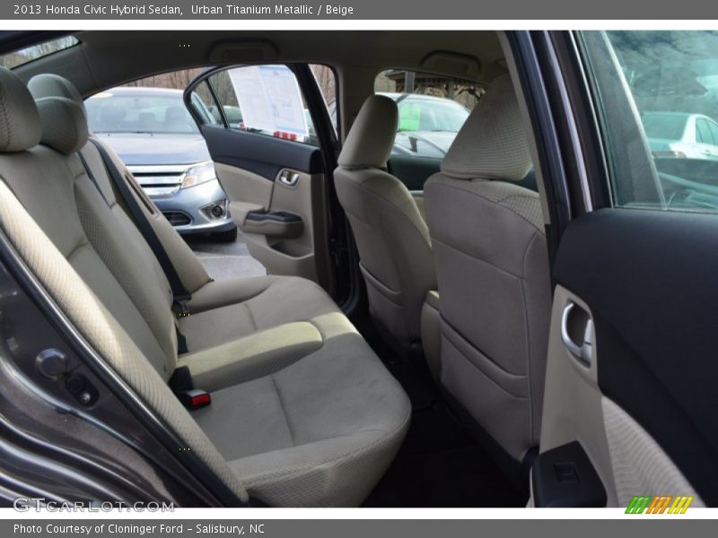 Urban Titanium Metallic / Beige 2013 Honda Civic Hybrid Sedan