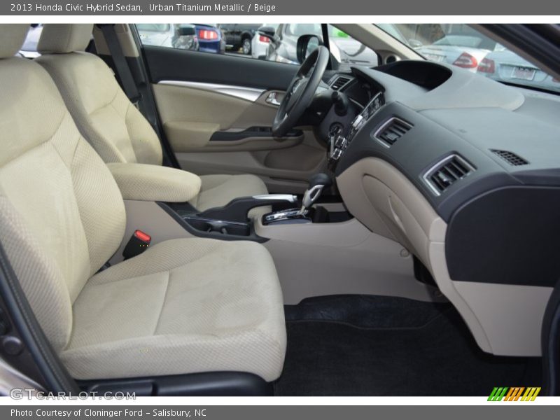 Urban Titanium Metallic / Beige 2013 Honda Civic Hybrid Sedan