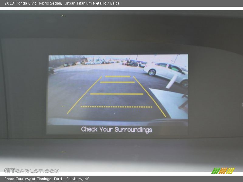 Urban Titanium Metallic / Beige 2013 Honda Civic Hybrid Sedan