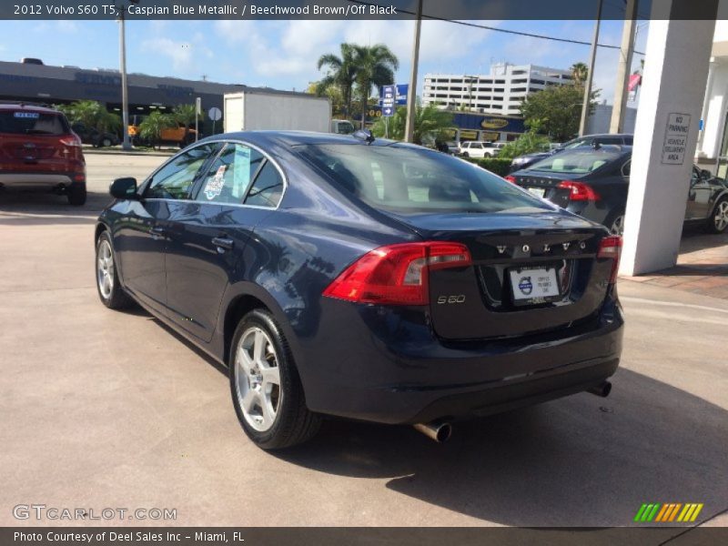 Caspian Blue Metallic / Beechwood Brown/Off Black 2012 Volvo S60 T5