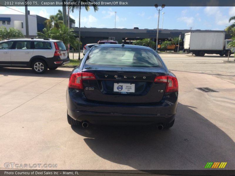 Caspian Blue Metallic / Beechwood Brown/Off Black 2012 Volvo S60 T5