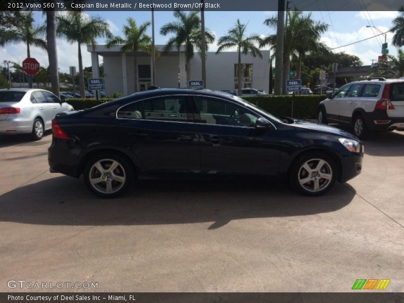 Caspian Blue Metallic / Beechwood Brown/Off Black 2012 Volvo S60 T5