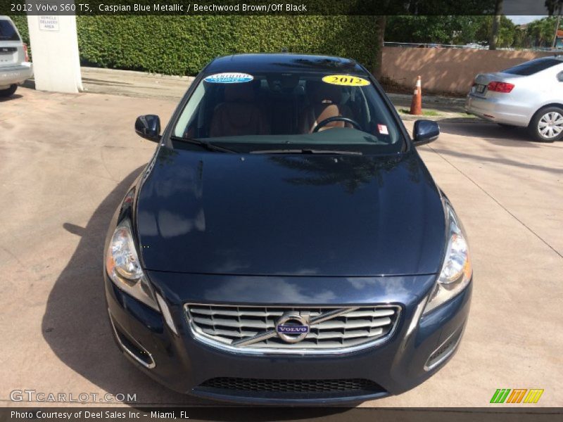 Caspian Blue Metallic / Beechwood Brown/Off Black 2012 Volvo S60 T5