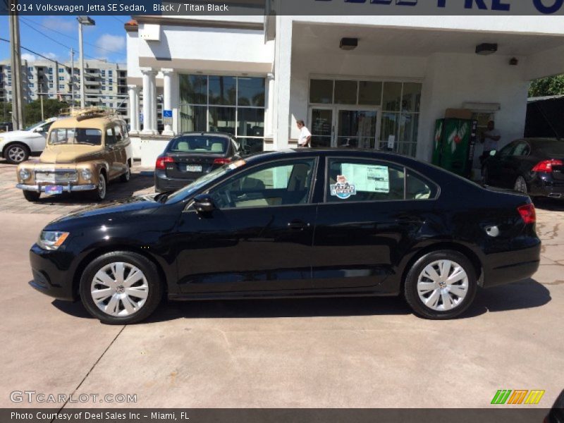 Black / Titan Black 2014 Volkswagen Jetta SE Sedan