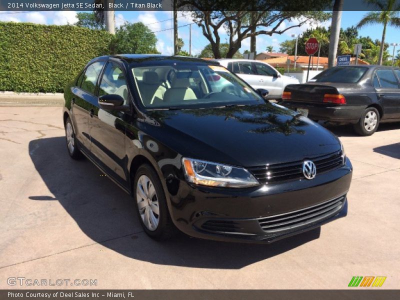 Black / Titan Black 2014 Volkswagen Jetta SE Sedan