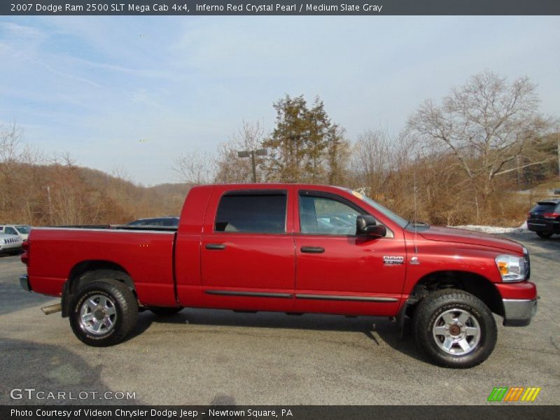 Inferno Red Crystal Pearl / Medium Slate Gray 2007 Dodge Ram 2500 SLT Mega Cab 4x4