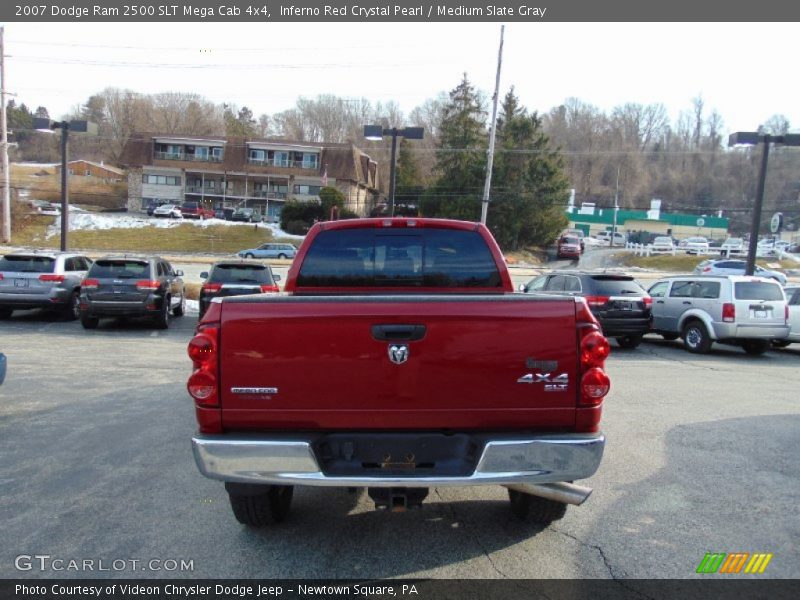 Inferno Red Crystal Pearl / Medium Slate Gray 2007 Dodge Ram 2500 SLT Mega Cab 4x4