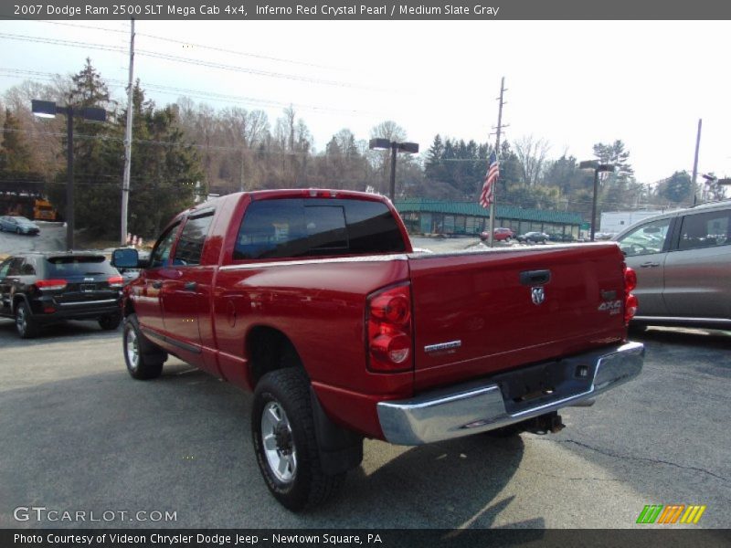 Inferno Red Crystal Pearl / Medium Slate Gray 2007 Dodge Ram 2500 SLT Mega Cab 4x4
