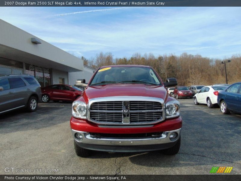 Inferno Red Crystal Pearl / Medium Slate Gray 2007 Dodge Ram 2500 SLT Mega Cab 4x4