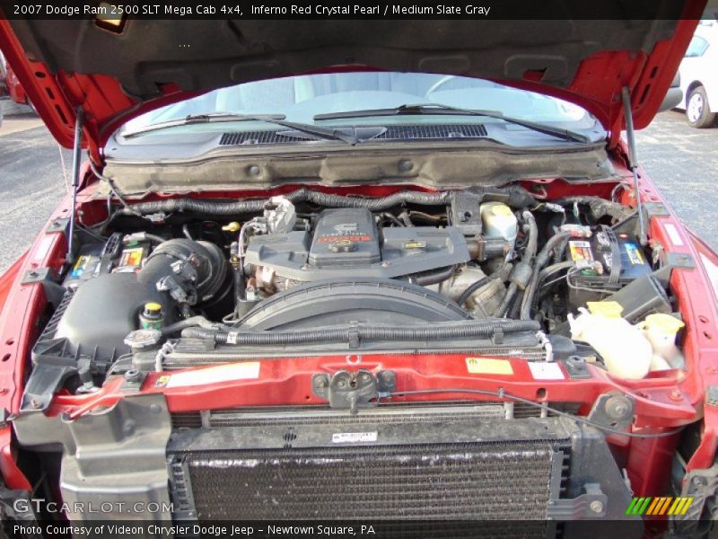 Inferno Red Crystal Pearl / Medium Slate Gray 2007 Dodge Ram 2500 SLT Mega Cab 4x4