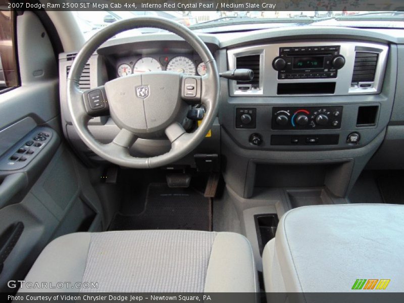 Inferno Red Crystal Pearl / Medium Slate Gray 2007 Dodge Ram 2500 SLT Mega Cab 4x4