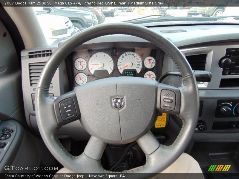 Inferno Red Crystal Pearl / Medium Slate Gray 2007 Dodge Ram 2500 SLT Mega Cab 4x4