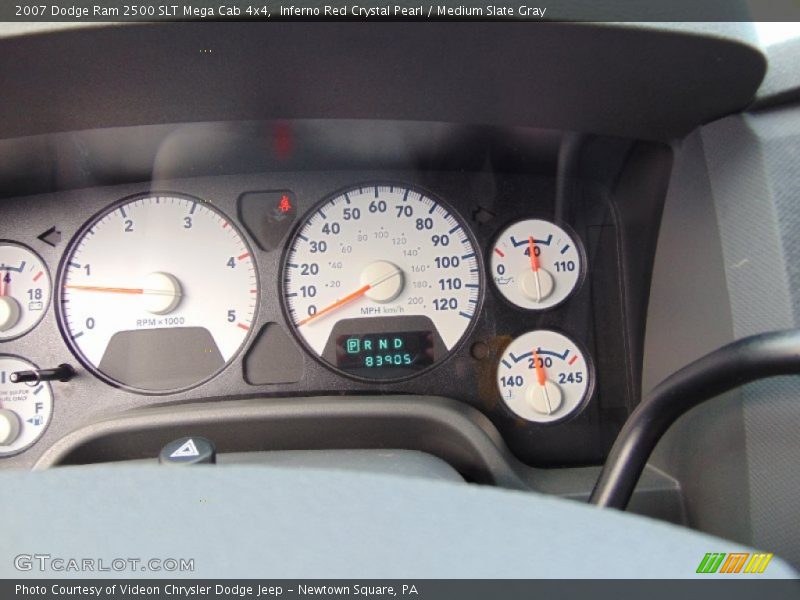 Inferno Red Crystal Pearl / Medium Slate Gray 2007 Dodge Ram 2500 SLT Mega Cab 4x4
