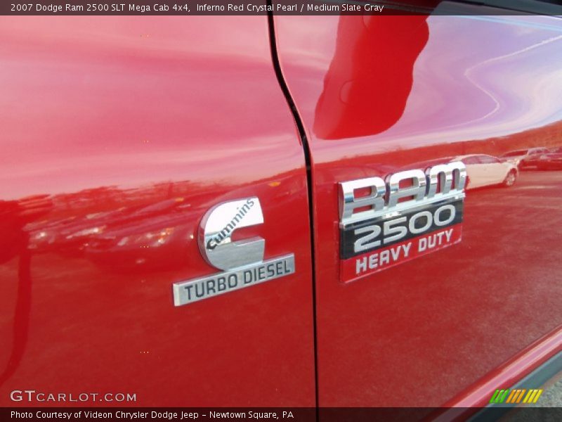 Inferno Red Crystal Pearl / Medium Slate Gray 2007 Dodge Ram 2500 SLT Mega Cab 4x4