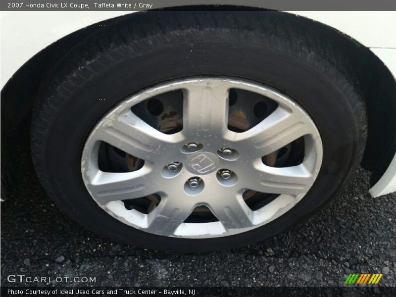 Taffeta White / Gray 2007 Honda Civic LX Coupe