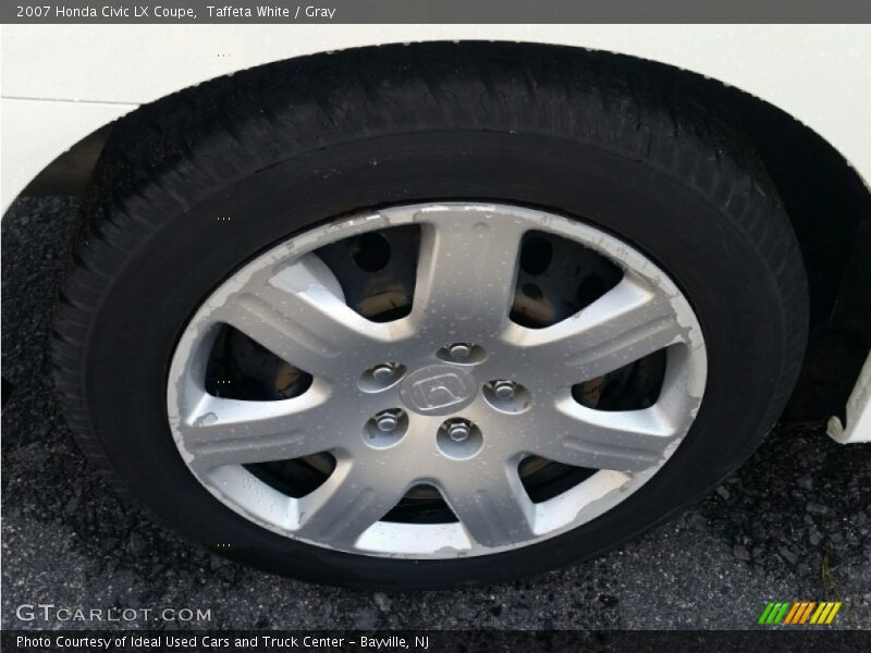 Taffeta White / Gray 2007 Honda Civic LX Coupe