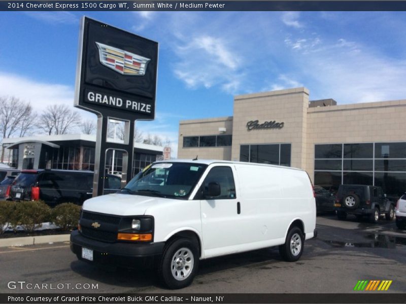 Summit White / Medium Pewter 2014 Chevrolet Express 1500 Cargo WT