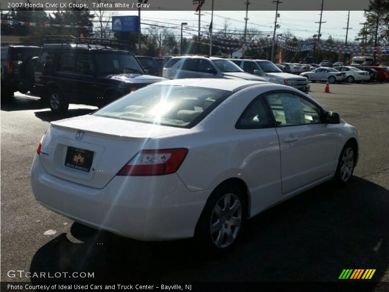 Taffeta White / Gray 2007 Honda Civic LX Coupe