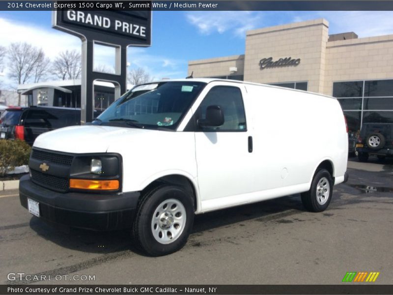 Summit White / Medium Pewter 2014 Chevrolet Express 1500 Cargo WT