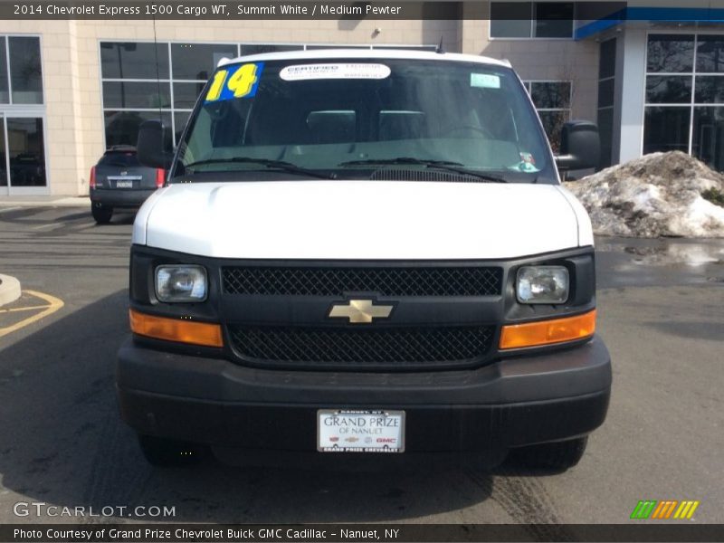 Summit White / Medium Pewter 2014 Chevrolet Express 1500 Cargo WT