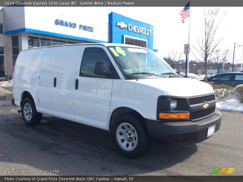 Summit White / Medium Pewter 2014 Chevrolet Express 1500 Cargo WT