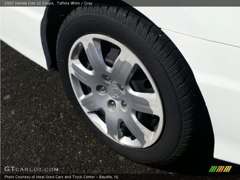 Taffeta White / Gray 2007 Honda Civic LX Coupe
