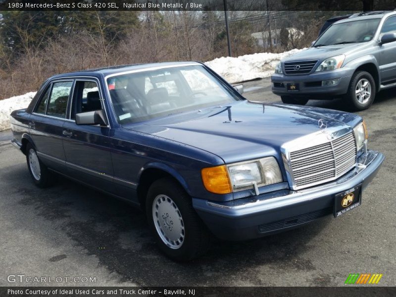 Nautical Blue Metallic / Blue 1989 Mercedes-Benz S Class 420 SEL
