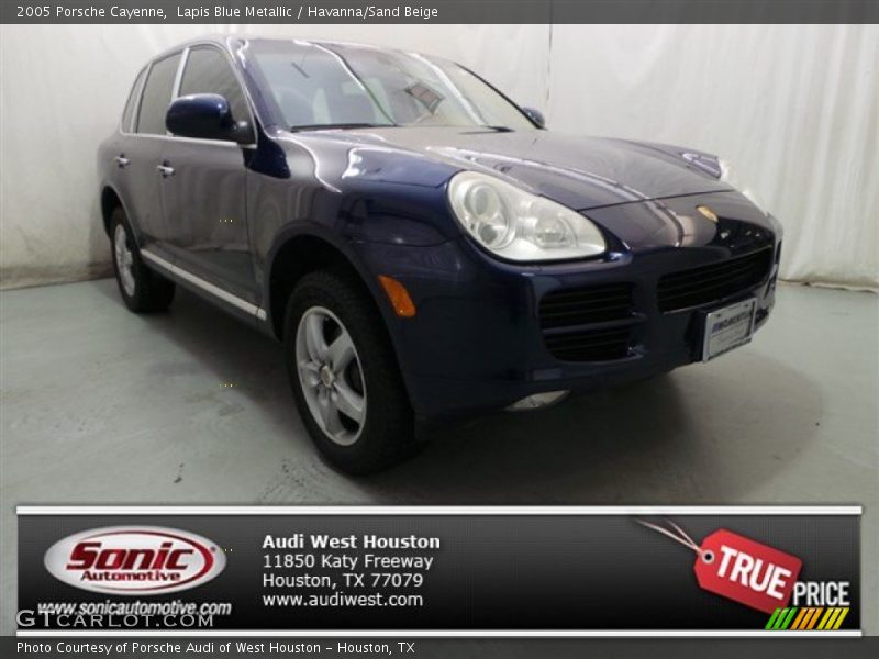 Lapis Blue Metallic / Havanna/Sand Beige 2005 Porsche Cayenne