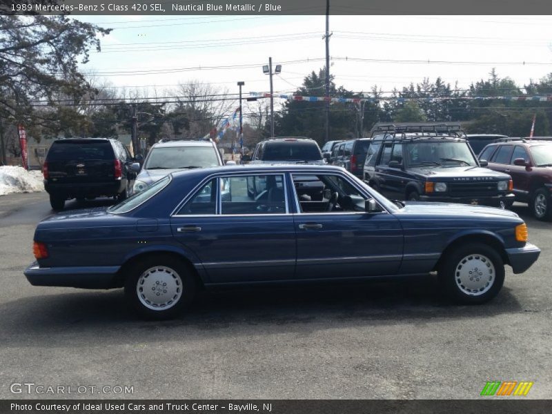 Nautical Blue Metallic / Blue 1989 Mercedes-Benz S Class 420 SEL