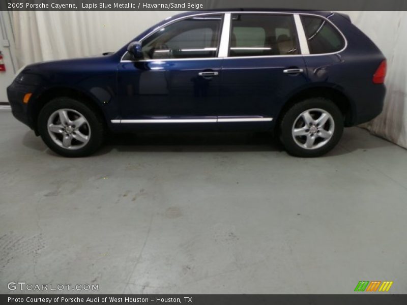 Lapis Blue Metallic / Havanna/Sand Beige 2005 Porsche Cayenne