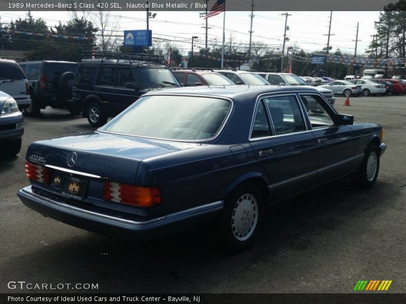 Nautical Blue Metallic / Blue 1989 Mercedes-Benz S Class 420 SEL