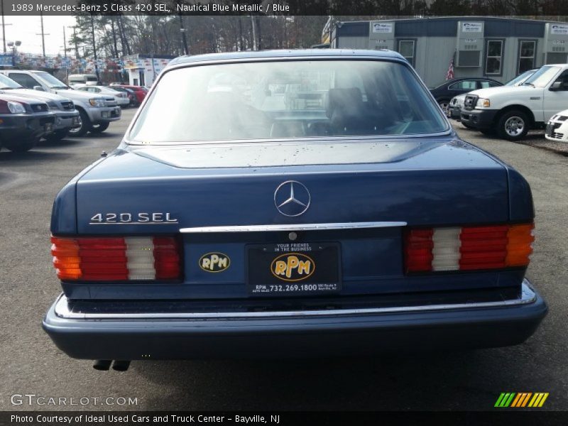 Nautical Blue Metallic / Blue 1989 Mercedes-Benz S Class 420 SEL