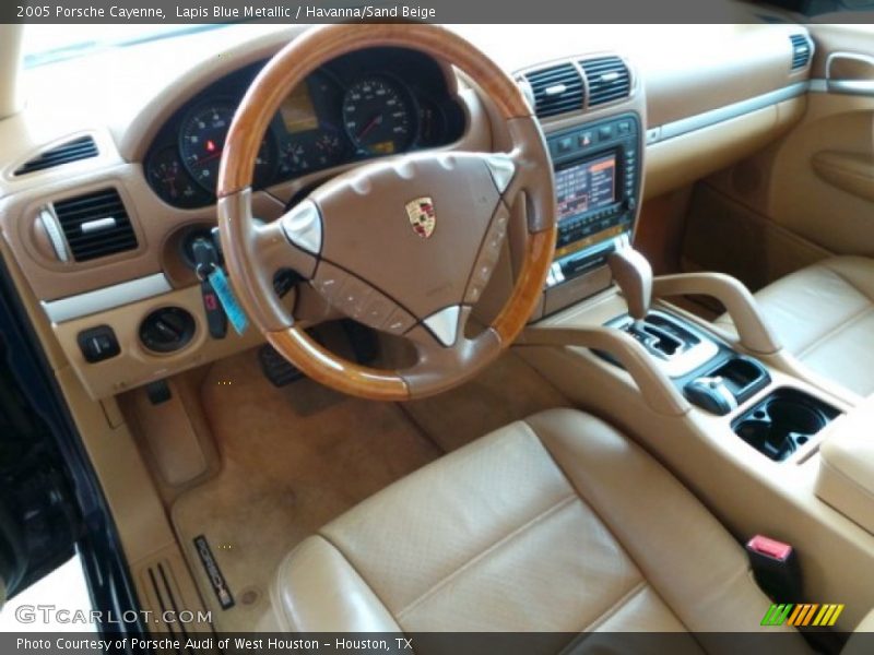 Lapis Blue Metallic / Havanna/Sand Beige 2005 Porsche Cayenne