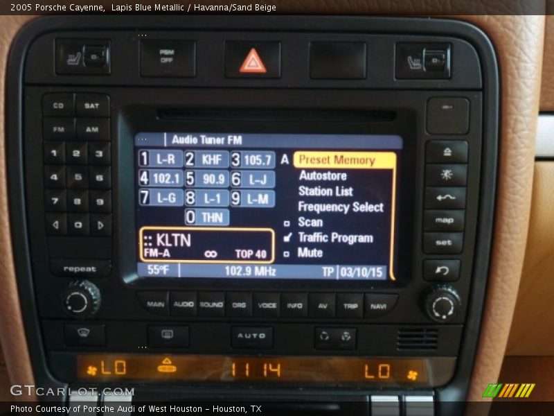 Lapis Blue Metallic / Havanna/Sand Beige 2005 Porsche Cayenne