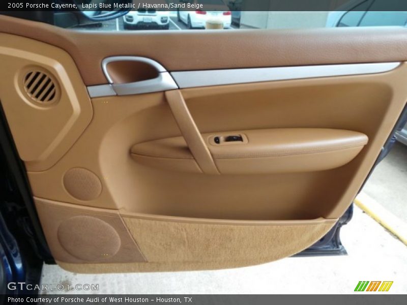 Lapis Blue Metallic / Havanna/Sand Beige 2005 Porsche Cayenne
