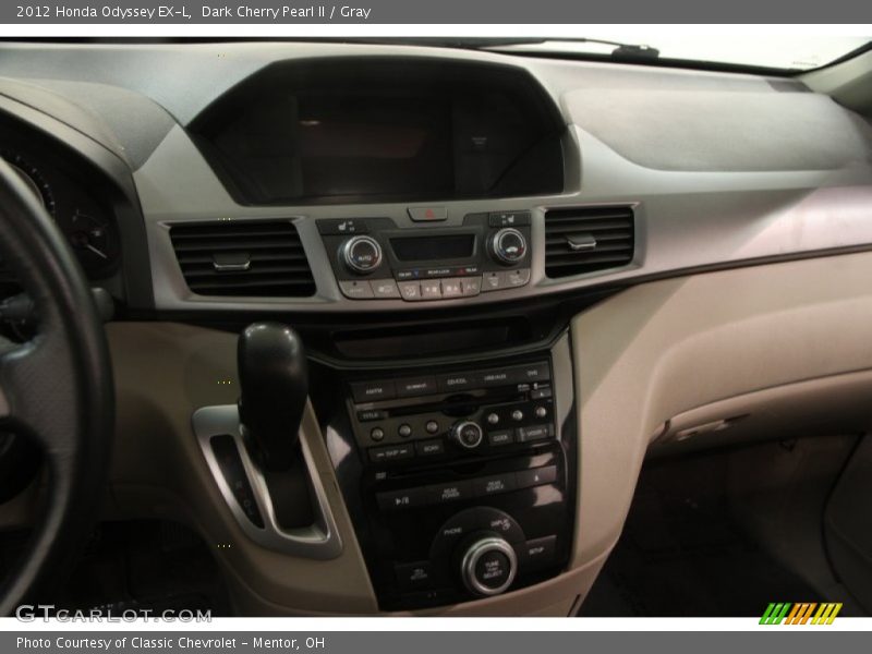 Dark Cherry Pearl II / Gray 2012 Honda Odyssey EX-L