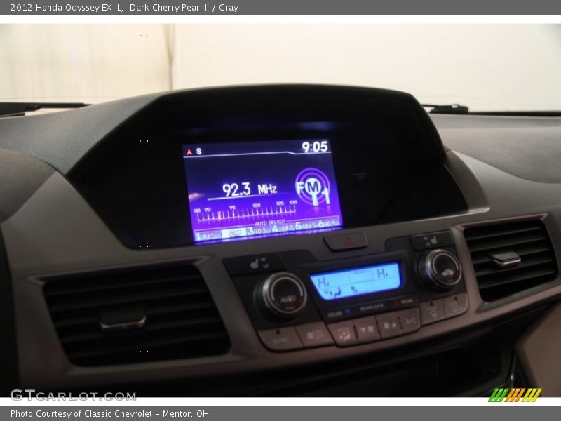 Dark Cherry Pearl II / Gray 2012 Honda Odyssey EX-L