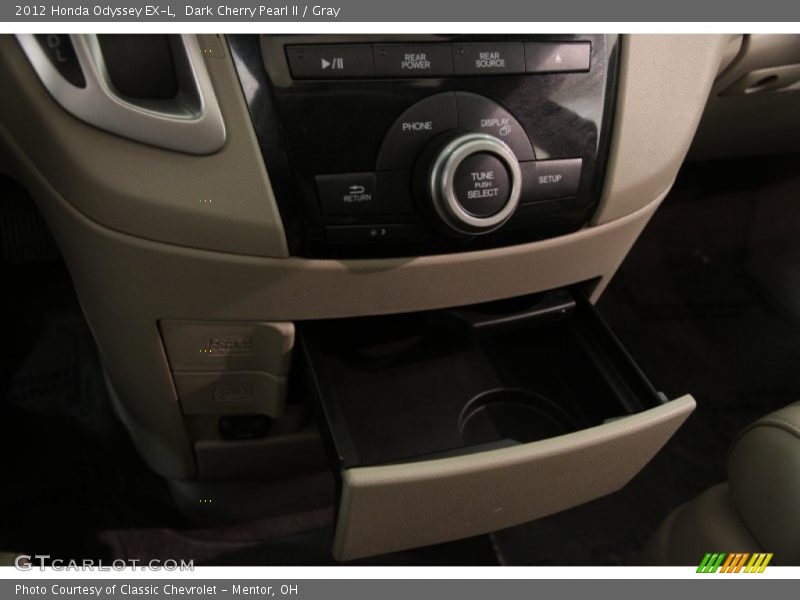 Dark Cherry Pearl II / Gray 2012 Honda Odyssey EX-L