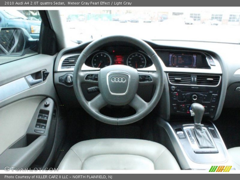Meteor Gray Pearl Effect / Light Gray 2010 Audi A4 2.0T quattro Sedan