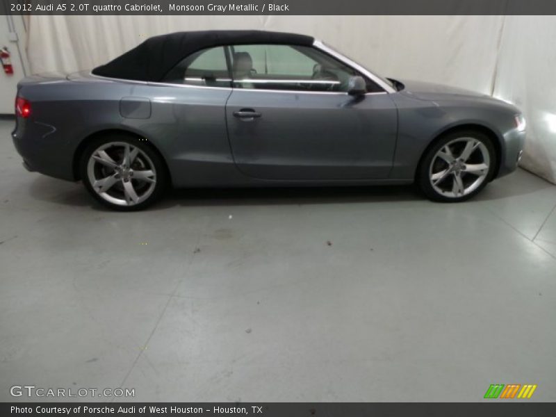 Monsoon Gray Metallic / Black 2012 Audi A5 2.0T quattro Cabriolet
