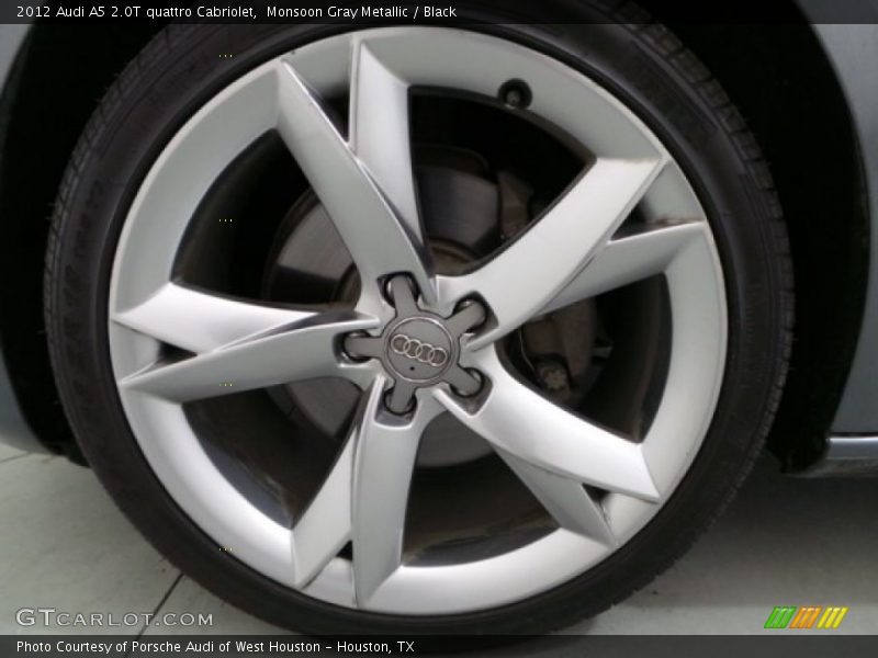 Monsoon Gray Metallic / Black 2012 Audi A5 2.0T quattro Cabriolet